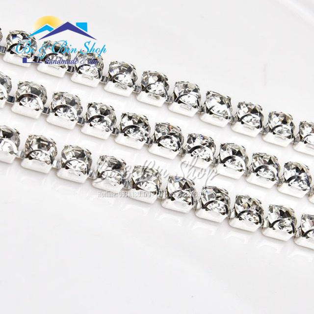 1 Mét Dây Xoàn Chấu D Đính Kết Trang Phục Thời Trang, Làm Phụ Kiện Handmade - Bi &amp; Bin Shop