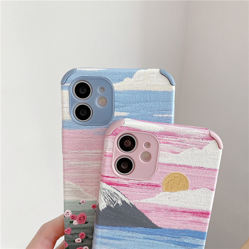 Ốp Lưng Da In Hình Đáng Yêu Cho Iphone 12 Pro Max Ip11 Pro Max 7 8 Plus Se | BigBuy360 - bigbuy360.vn