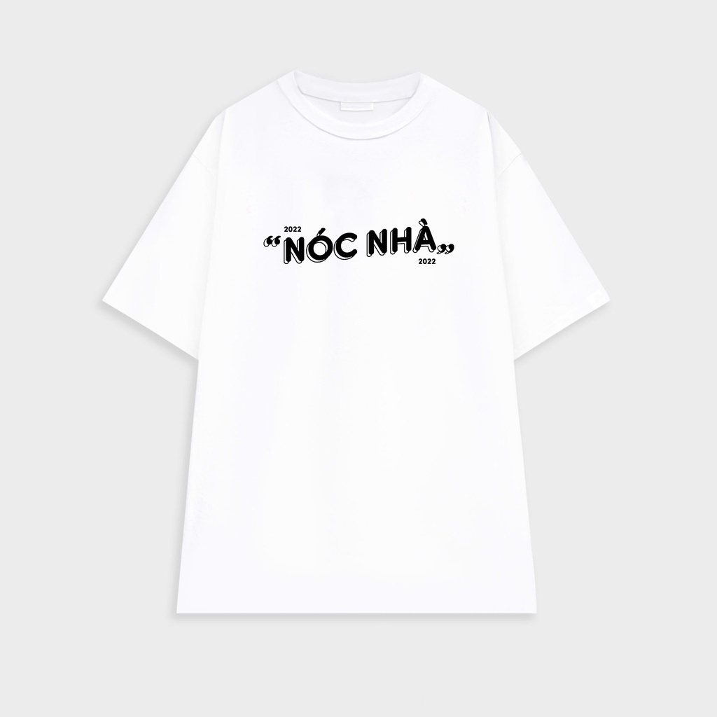 Áo đôi nam nữ tay lỡ Unisex, đồ đôi Nóc nhà - Trụ cột form rộng vải cotton 100% cao cấp