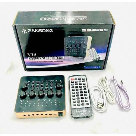 Sound Card V10 - Sound Card Thu Âm,Live Stream,Karaoke,Có Bluetooth,AutoTune,Giả Dọng, (AT100-BM 900-AQ220-S8-V8-V9-V10)