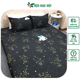 Bộ ga trải giường kèm vỏ gối mẫu Cung Hoàng Đạo