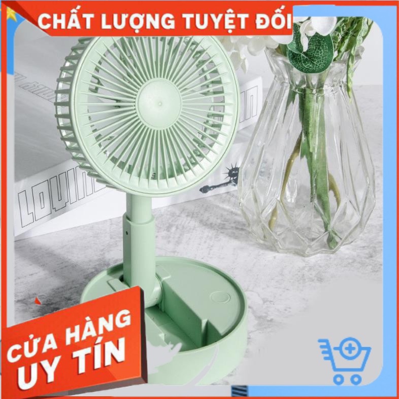 Quạt mini để bàn sạc tích điện gấp gọn USB Fan A9, siêu tiện dụng cho mùa hè 2021