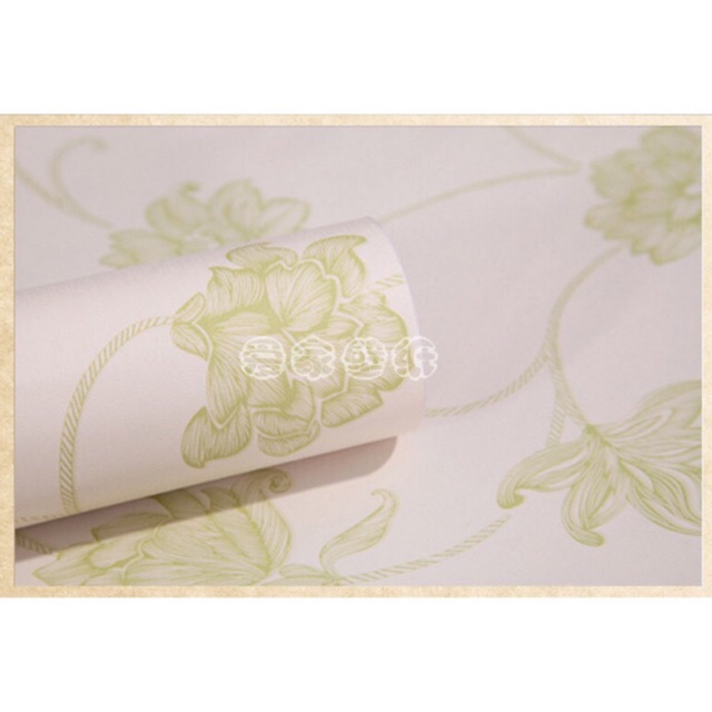 Decal giấy dán tường dây xanh