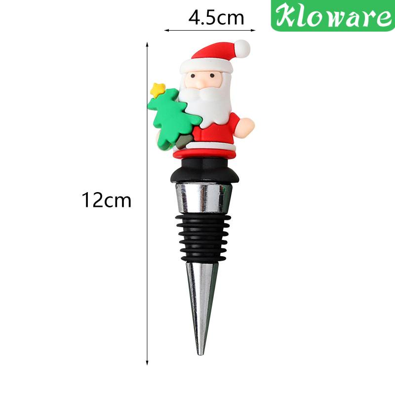 Nút Chặn Chai Rượu Vang Hình Ông Già Noel Có Thể Tái Sử Dụng