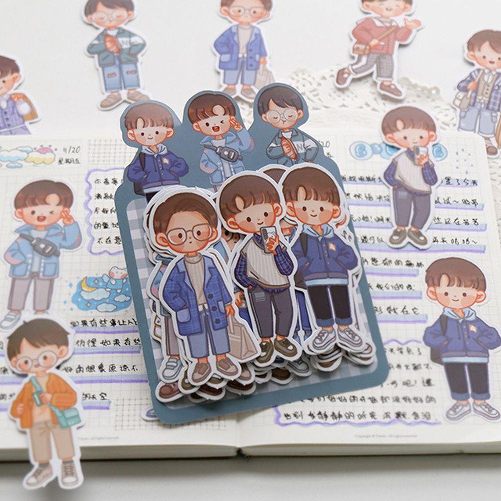 Augustina Nhãn Dán Trang Trí Nhật Ký / Điện Thoại DIY Hình Bé Trai / Bé Gái