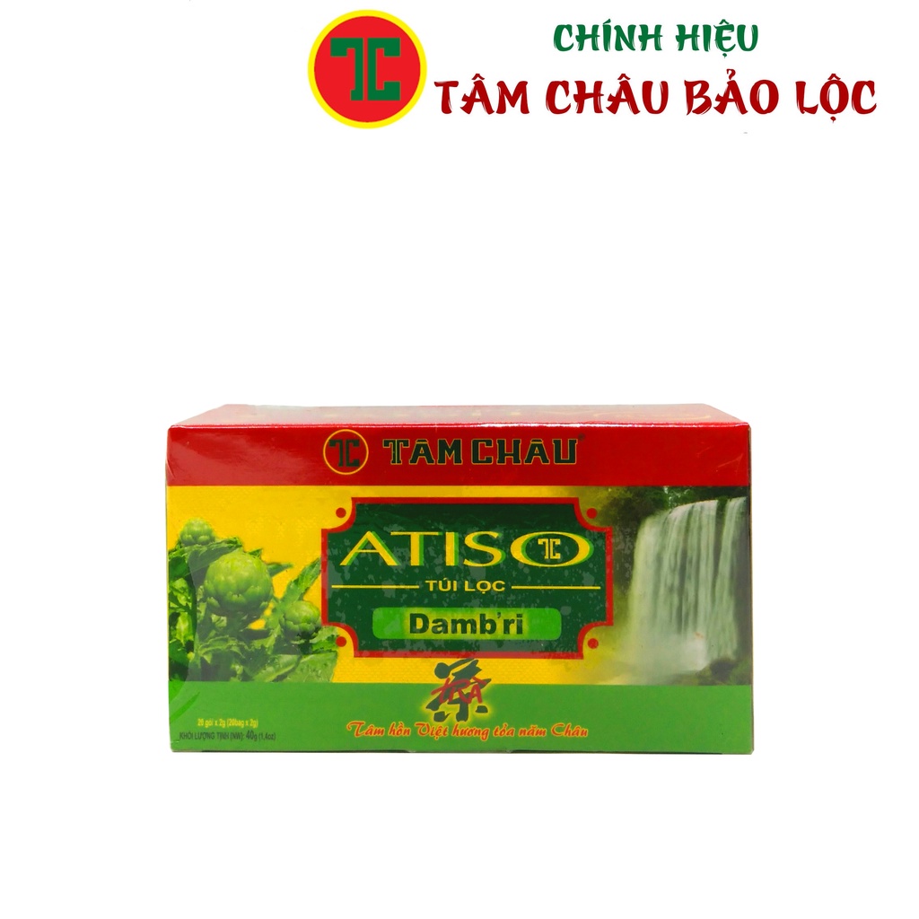 [TÂM CHÂU]Trà Atiso túi lọc phổ thông Hộp 40G (20 túi lọc) - chính hiệu TÂM CHÂU BẢO LỘC