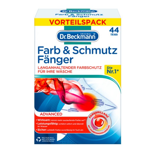 [44 Miếng ] Dr.Beckmann Miếng hút chống loang màu quần áo của Đức