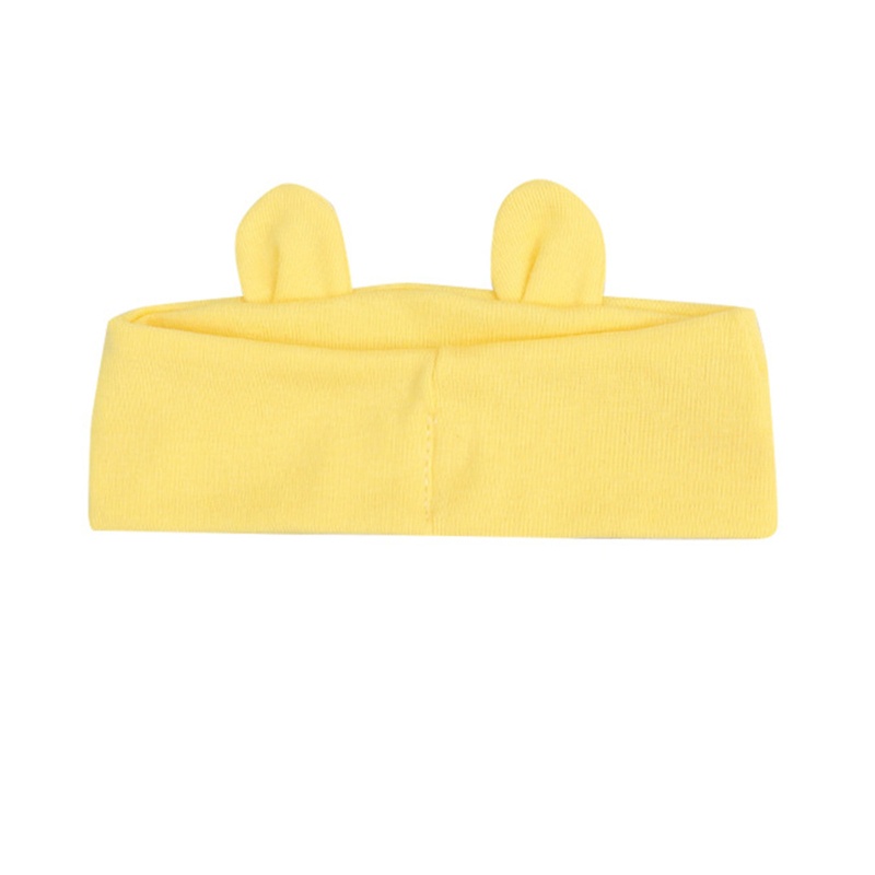 Mũ Beanie Hở Chóp Co Giãn Hình Thỏ / Gấu Hoạt Hình Dễ Thương Cho Bé