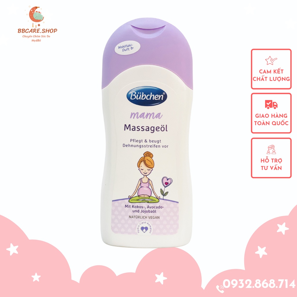 Dầu massage cho mẹ bầu Bubchen Mama Massageol 200ml