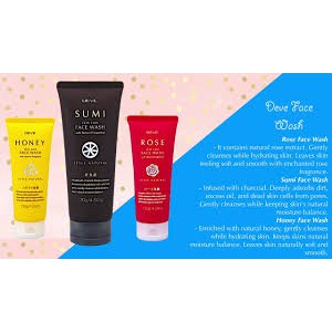 🌹Hàng nhật 🌹 Sữa Rửa Mặt Kumano Deve Chiết Xuất Mật Ong 130g Honey Face Wash