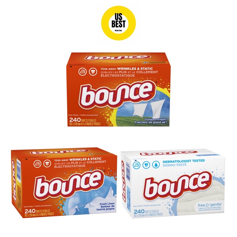 Giấy thơm quần áo và mềm vải BOUNCE Outdoor Fresh