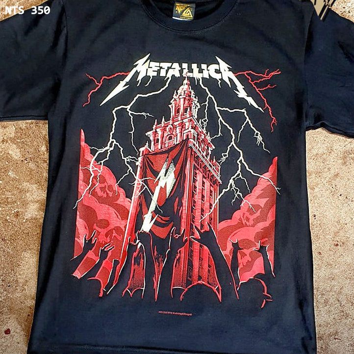 Áo Rock band tee Metallica NTS 350 áo phông 100% cottong Thái Lan - BỤI ROCK