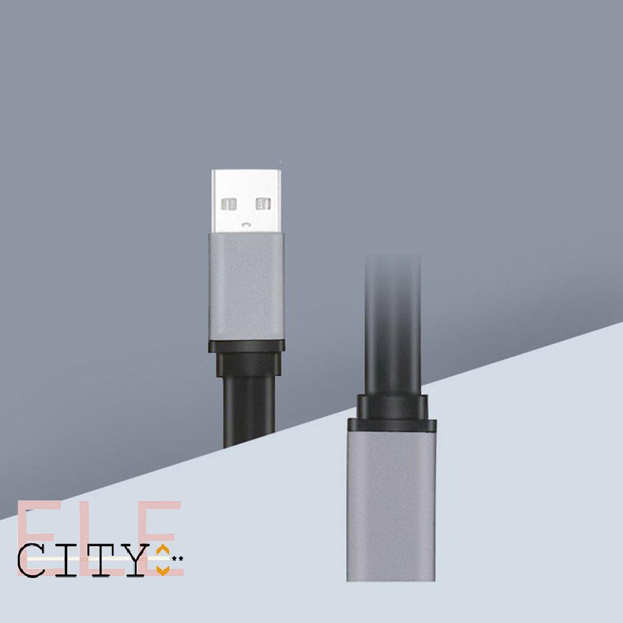 Ele】⚡⚡Dây nối dài USB 3.0 mạ vàng dài từ 1m dây dạng dẹt và tròn