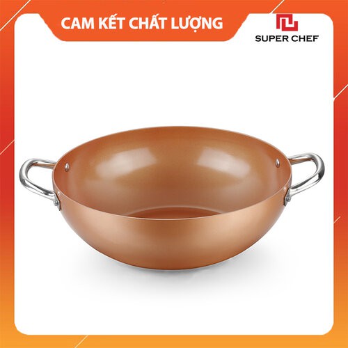 Chảo Chống Dính Ceramic Sâu Lòng Super Chef Chiên Xào Tiện Lợi