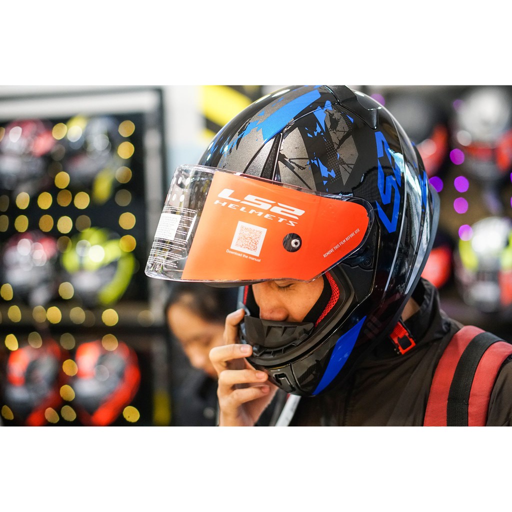 Mũ Fullface LS2 FF353 Rapid Đạt Chuẩn Quốc Tế Palimnesis - Helmets 4U