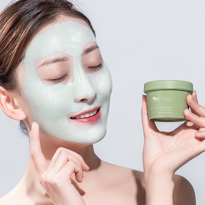 Hũ mặt nạ bùn trà xanh mát lạnh detox thải độc da Maigoole 100G Sena Beauty