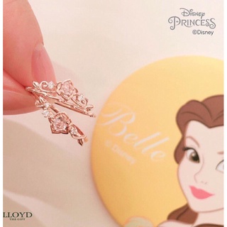 Nhẫn Disney Bella bạc mạ vàng 10k