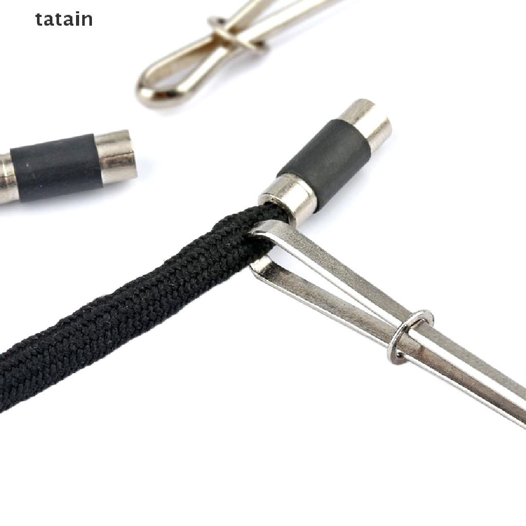 [TAT] 2Pcs Wearing Elastic Rope Tool Elastic Ribbon Belt Cited Clip Sewing Supplies CVX