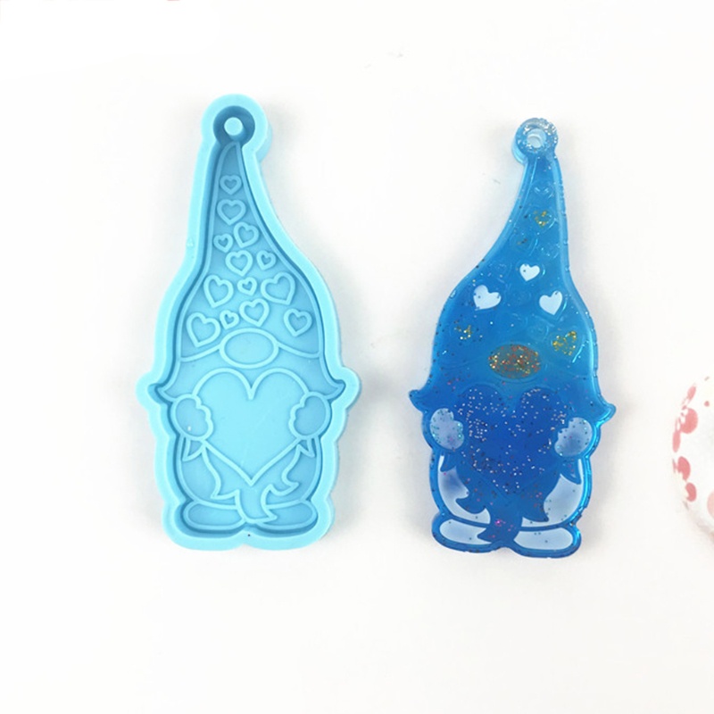 Khuôn Silicone Làm Móc Khóa Bằng Nhựa Resin UV DIY