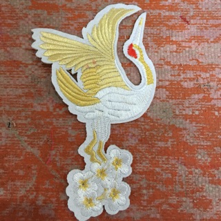 Sticker thêu cò 16cm