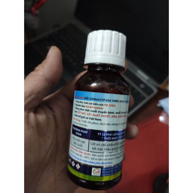 Thuốc diệt muỗi diệt côn trùng CYP USA 100EC 100ml- không mùi an toàn, hiệu quả nhanh kéo dài