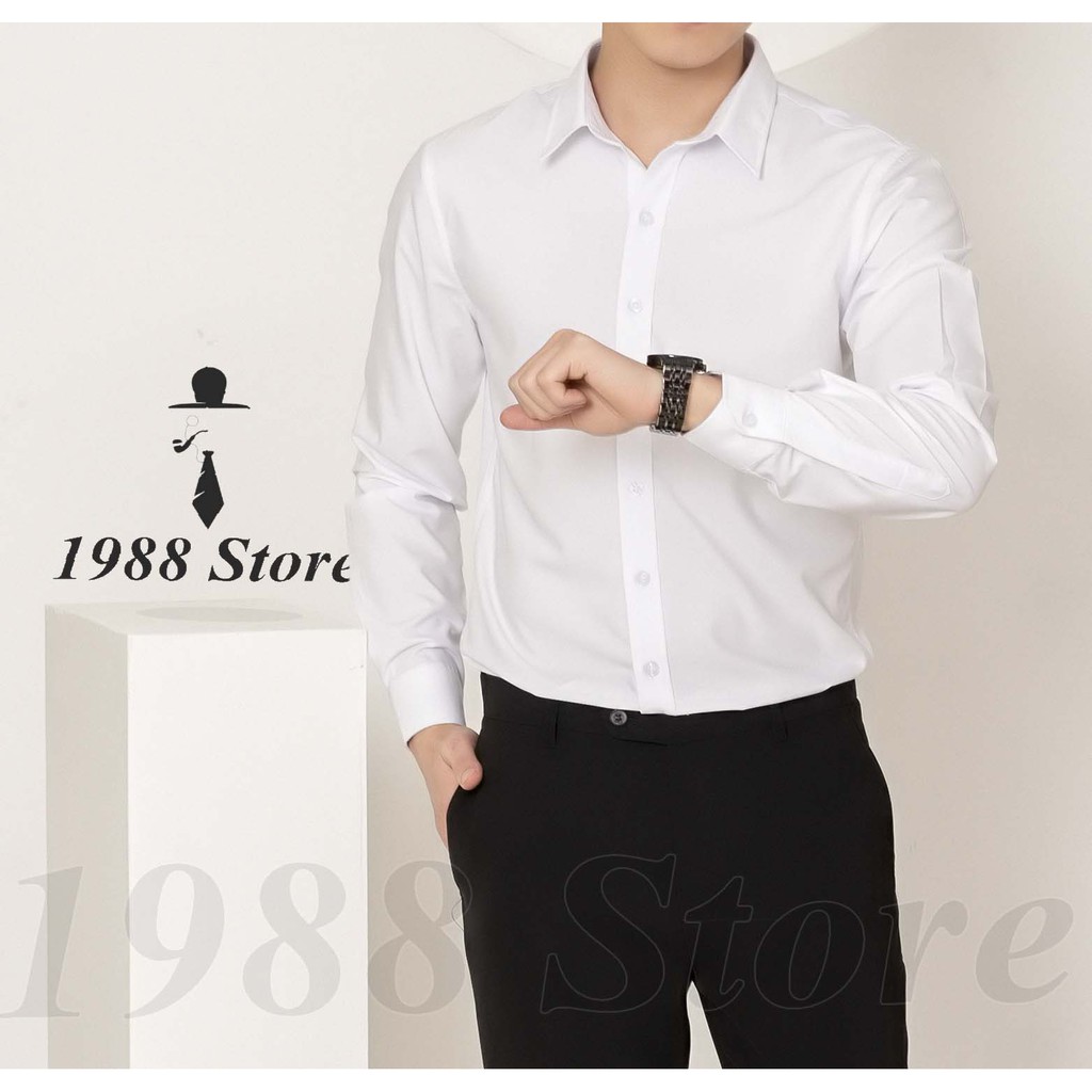 Áo sơ mi nam gấp hộp cao cấp. Chất vải cotton silk loại 1 chống nhăn, mềm mịn và cực mát, không bai không xù. M-4XL | BigBuy360 - bigbuy360.vn