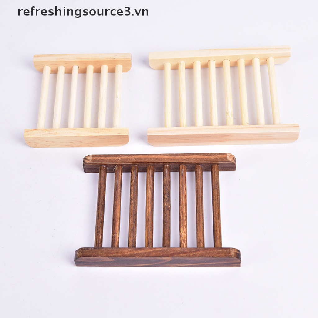 Bộ 3 Khay Đựng Xà Phòng Bằng Gỗ Tự Nhiên Cho Phòng Tắm