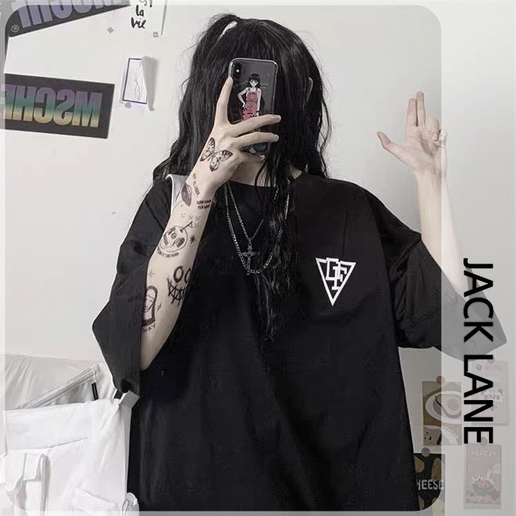 Áo Phông Oversize Solid, JACKLANE, Áo thun cộc tay Unisex Jack Lane