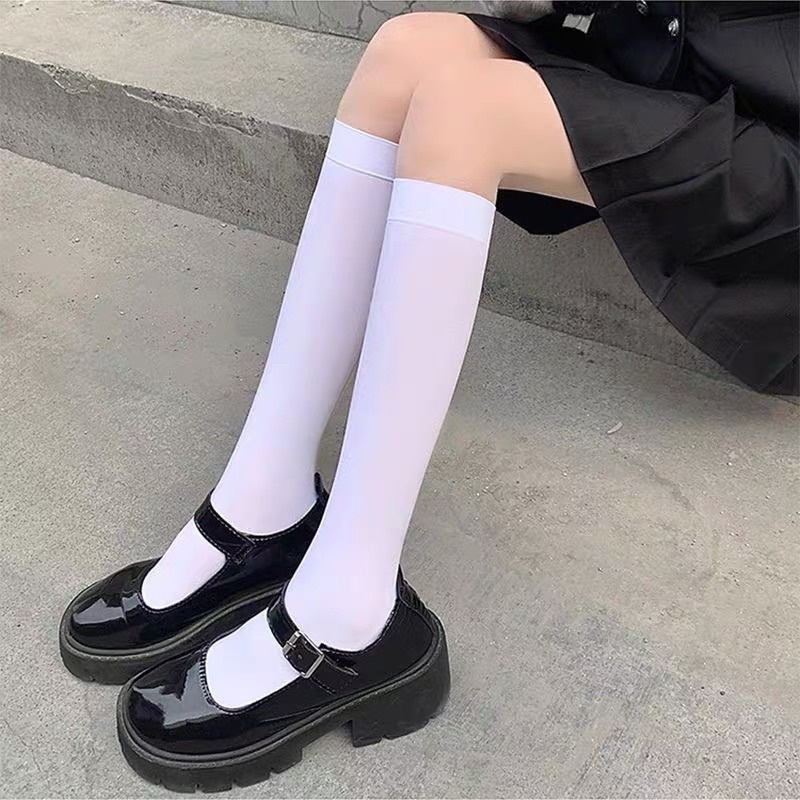 Tất vớ nữ mỏng lolita, JK cosplay sexy dày đẹp 2 độ dài đùi và bắp chân