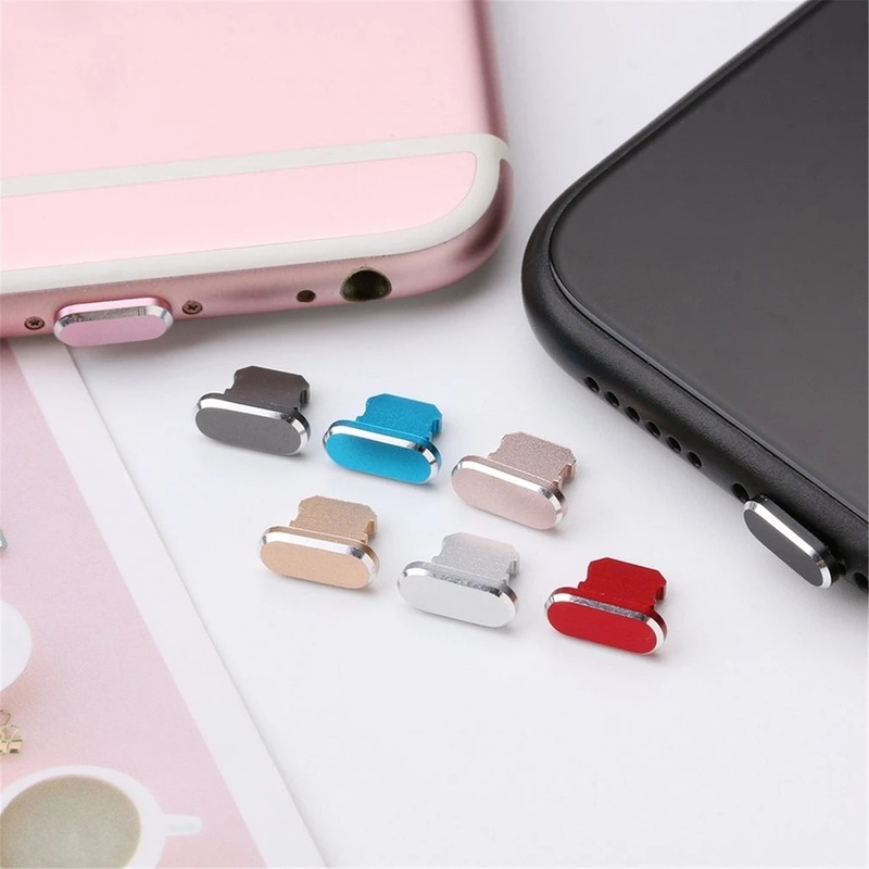 Nút Kim Loại Chống Bụi Cổng Sạc USB Thông Dụng Cho iPhone Series