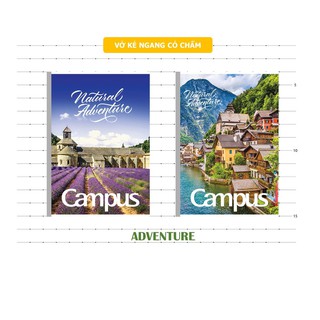 Vở kẻ ngang có chấm Campus Adventure 200 trang