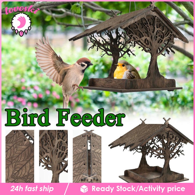 Khay Đựng Thức Ăn Cho Chim Treo Trang Trí Ngoài Trời