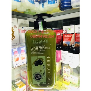 Dầu Gội Hachi Olive Oid 800ml,Giảm Gàu,hết ngứa,giảm dầu,giúp tóc chắc khỏe, chai 800ml