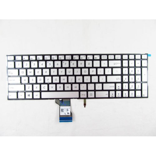 Bàn phím laptop ASUS Zenbook UX501 UX52 G501 N541L Q501 Q502 màu bạc có nút nguồn