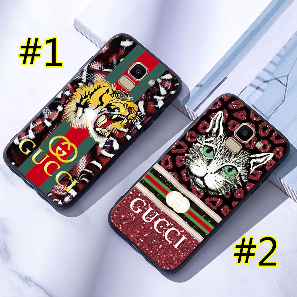 Ốp điện thoại silicon mềm họa tiết thương hiệu thời trang cho Samsung Galaxy J2 Pro J4 J6 J8 2018 Plus J4+ J6+