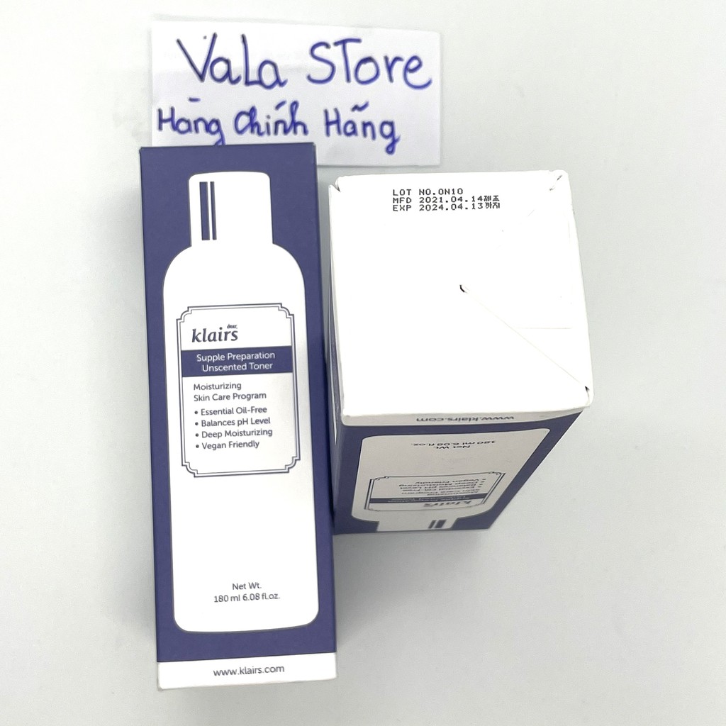 [Chính Hãng] Nước Hoa Hồng Klairs Dưỡng Ẩm, Làm Dịu Da, Cho Da Nhạy Cảm Klairs Supple Preparation Toner 180ml
