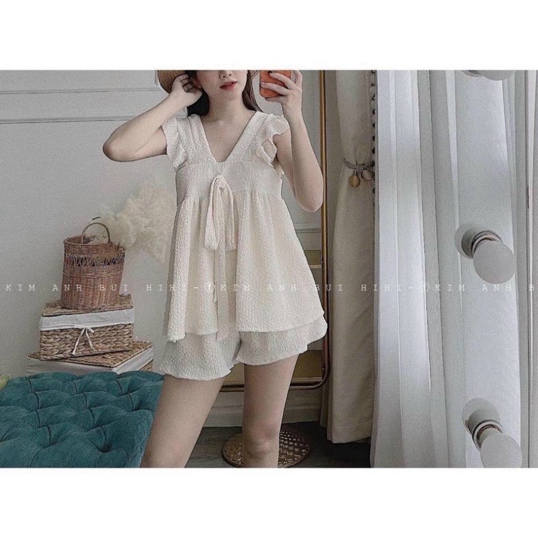 (Kho Sỉ Nam Đinh) BỘ XỐP BE CỔ V