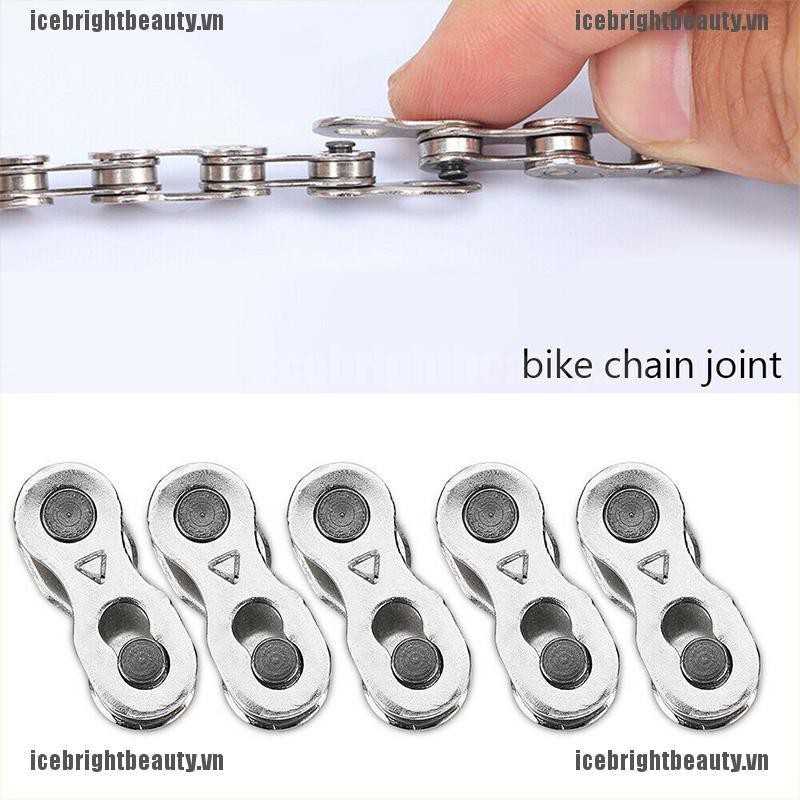 ICEVN 10Pcs Portable Bicycle Chain Master Link Joint Connector 6/8/10 Speed Quick Clip