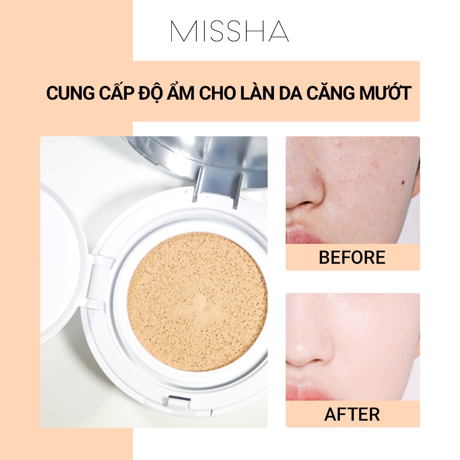 Phấn Nước Missha NEW EDITION Che Phủ Hoàn Hảo M Magic Cushion SPF 50+ PA+++ 15g