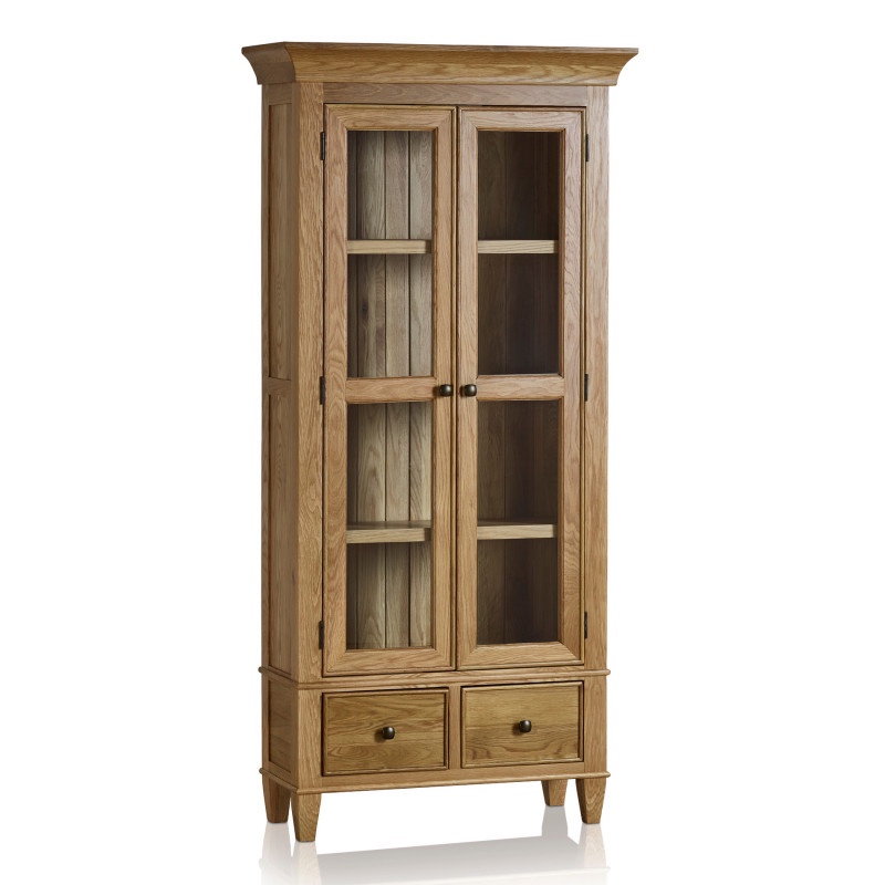 Tủ trưng bày 2 cánh kính Classic gỗ sồi IBIE