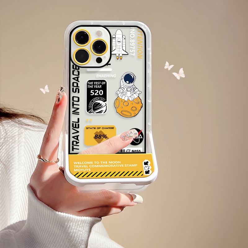 Ốp Điện Thoại Silicon TPU Mềm Trong Suốt Có Giá Đỡ Cho iPhone 13 12 11 10 Pro XS Max X XR 8 7 6 6S Plus SE 2020