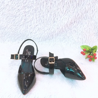 Giày Cao Gót 9p Bít Mũi Da Bóng - BM59