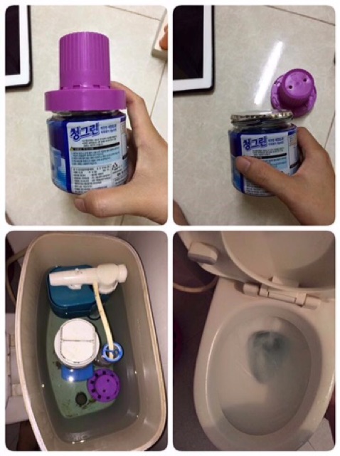 Chai tẩy toilet bồn cầu chính hãng Hàn Quốc 180g khử mùi tạo mùi thơm