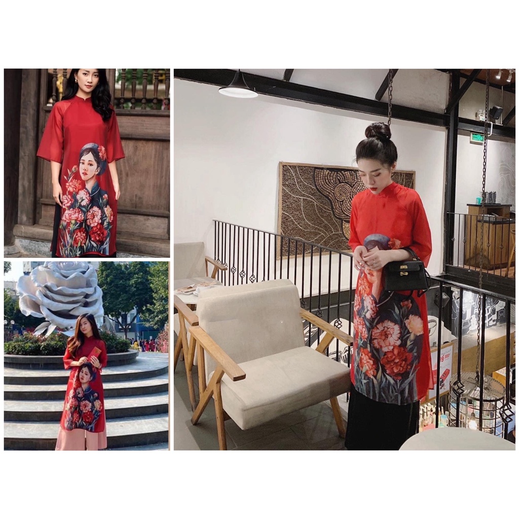 Cách Tân  Đỏ Hình Cô Gái Mẫu Siêu Hot