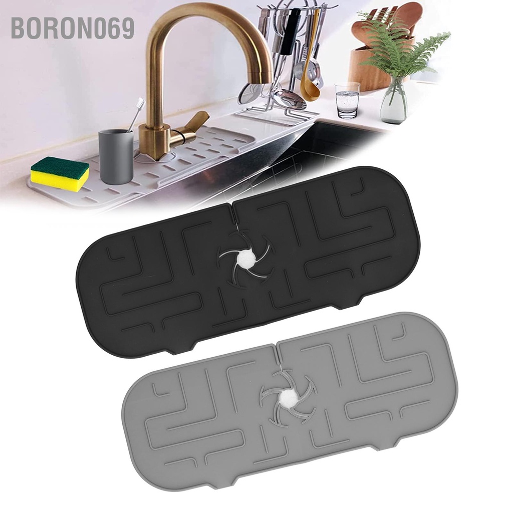 Boron069 Vòi Tay cầm Khay hứng nước nhỏ giọt vòi rửa bằng silicon bền cho nhà bếp Phòng tắm căn hộ khách sạn