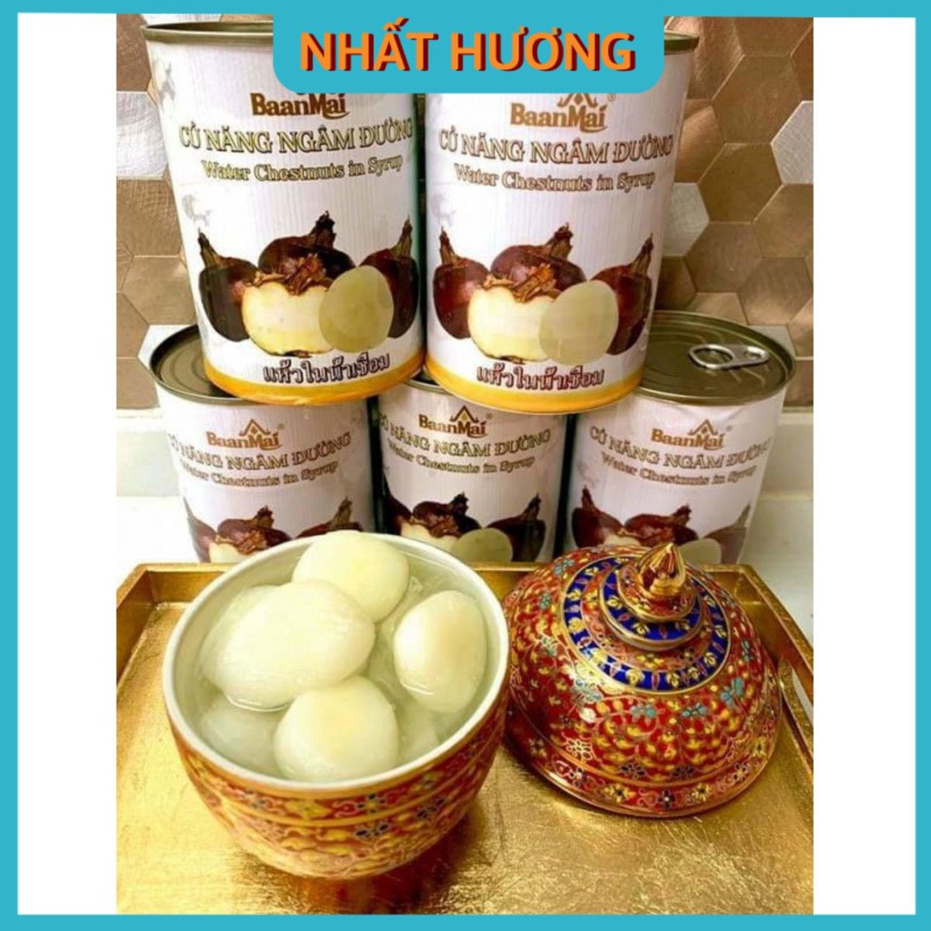 Củ Năng Ngâm Đường Baanmai 560gr- Giao 1 Hộp