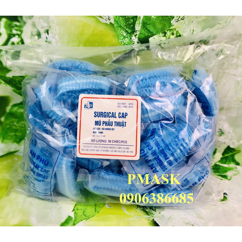 Nón con sâu AN PHÚ tiệt trùng từng cái dùng trong phẫu thuật, spa, phun xăm  - Combo 5 cái/ 10 cái /20 cái