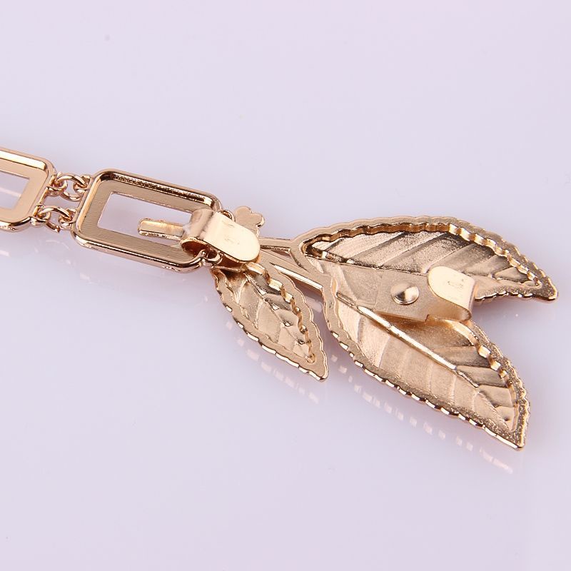 Thắt lưng dây xích kim loại mỏng thời trang cho nữ