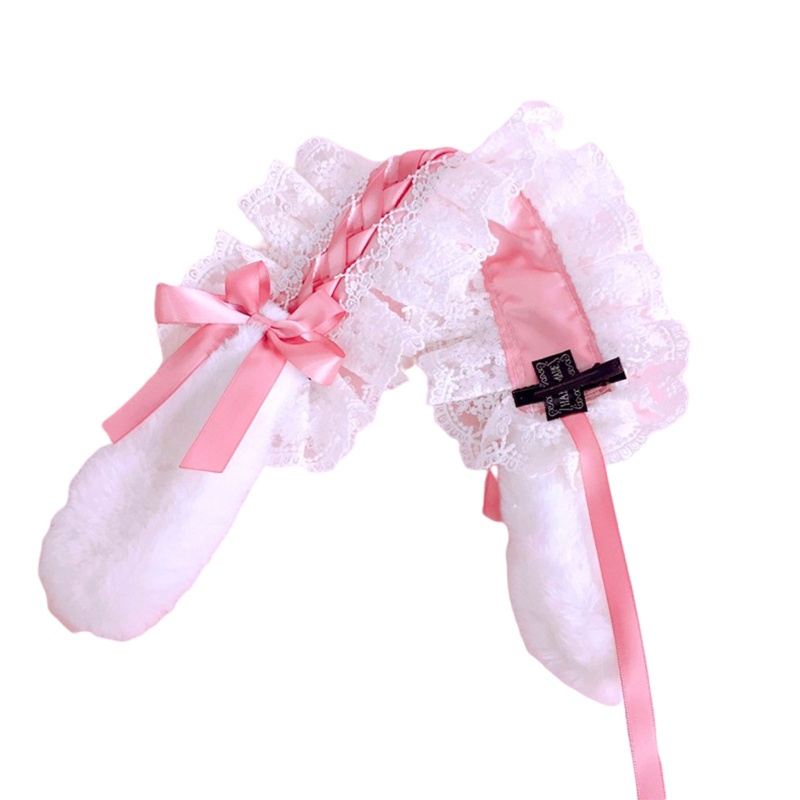 Giá Đỡ Băng Đô Trang Điểm Phối Ren Xếp Ly Dành Cho Nữ