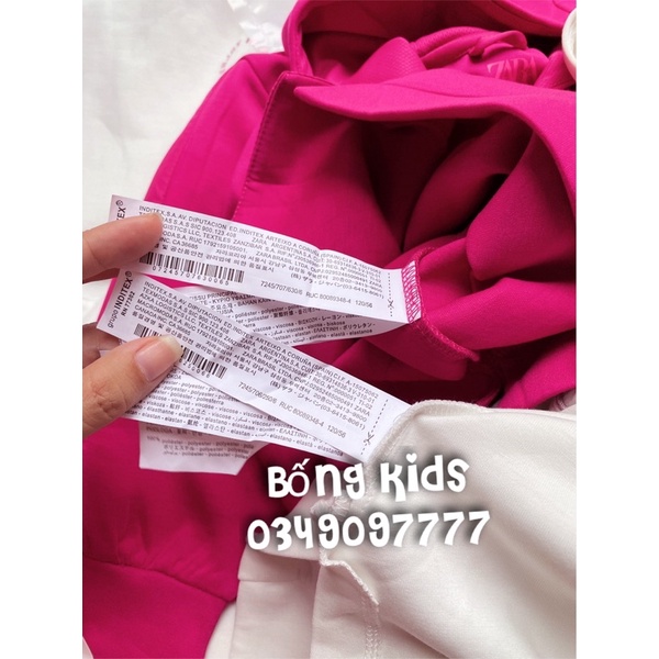 Áo Hoodie Vải Ép Bé Gái ZR